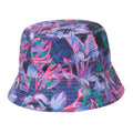 Indigo - Side - Mountain Warehouse Childrens-Kids Hibiscus Reversible Bucket Hat