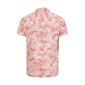 Dark Red-White - Back - Mountain Warehouse Mens Palm Leaf Beach Shirt