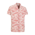 Dark Red-White - Lifestyle - Mountain Warehouse Mens Palm Leaf Beach Shirt