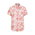 Rust-White - Front - Mountain Warehouse Mens Tropical Leaves Shirt