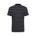 Navy - Back - Mountain Warehouse Mens Wren Stripe Cotton Polo Shirt