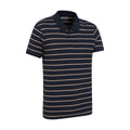 Navy - Lifestyle - Mountain Warehouse Mens Wren Stripe Cotton Polo Shirt