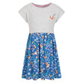 Grey - Front - Mountain Warehouse Girls Poppy Bird Organic Cotton Dress