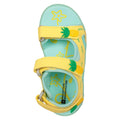 Bright Yellow - Close up - Mountain Warehouse Childrens-Kids Seaside Pineapple Sandals