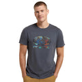 Dark Grey - Side - Animal Mens Jacob Organic T-Shirt