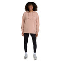 Light Pink - Side - Animal Womens-Ladies Amber Organic Relaxed Fit Hoodie