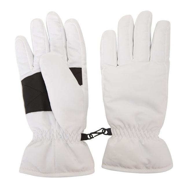 White - Front - Mountain Warehouse Womens-Ladies Ski Gloves