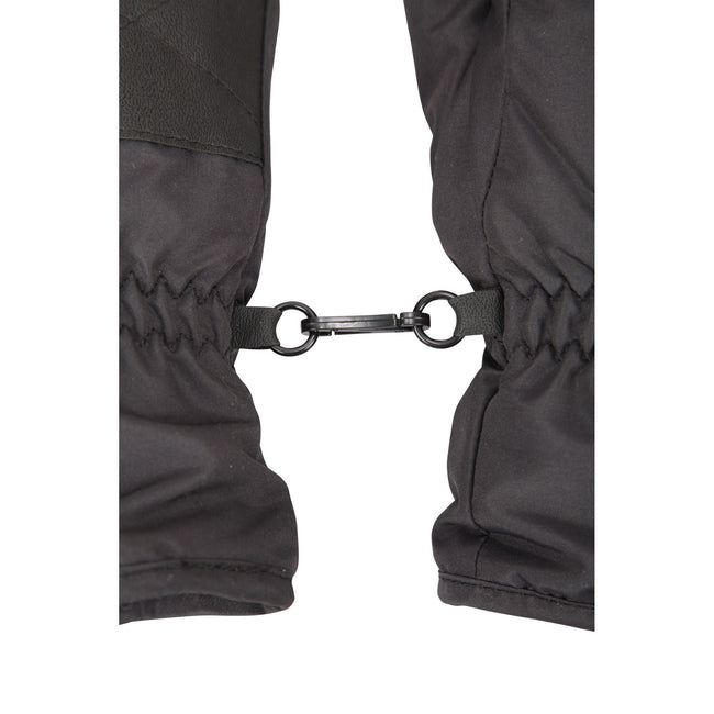 Black - Pack Shot - Mountain Warehouse Womens-Ladies Ski Gloves