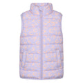 Lilac - Front - Mountain Warehouse Childrens-Kids Rocko Butterfly Padded Gilet
