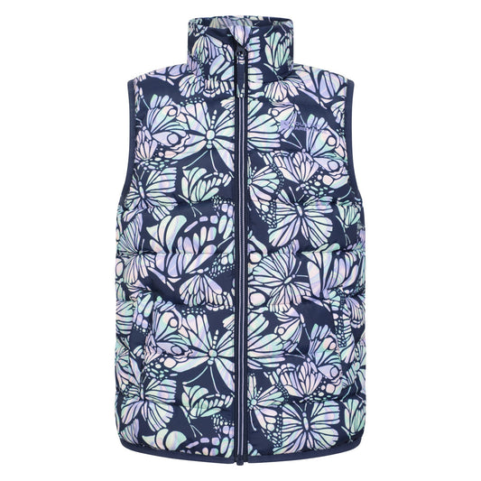 Purple - Front - Mountain Warehouse Childrens-Kids Rocko Butterfly Padded Gilet