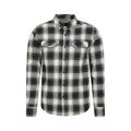 Dark Green - Front - Mountain Warehouse Mens Trace Flannel Long-Sleeved Shirt
