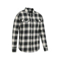 Dark Green - Side - Mountain Warehouse Mens Trace Flannel Long-Sleeved Shirt