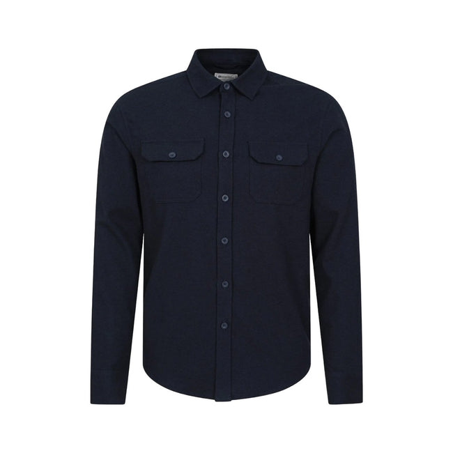 Red - Lifestyle - Mountain Warehouse Mens Trace Flannel Long-Sleeved Shirt