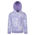Purple - Front - Mountain Warehouse Childrens-Kids Tie Dye Organic Hoodie