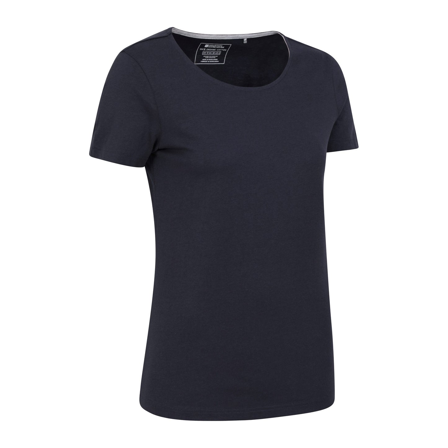 Navy - Side - Mountain Warehouse Womens-Ladies Eden Organic V Neck T-Shirt