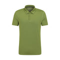 Khaki Green - Front - Mountain Warehouse Mens Court IsoCool Polo Shirt