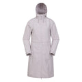 Light Beige - Front - Mountain Warehouse Womens-Ladies Hilltop Extra Long Waterproof Jacket