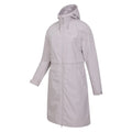 Light Beige - Side - Mountain Warehouse Womens-Ladies Hilltop Extra Long Waterproof Jacket
