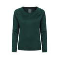 Dark Green - Front - Mountain Warehouse Womens-Ladies Endurance Long-Sleeved Top