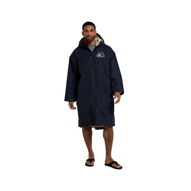 Dark Blue - Pack Shot - Animal Mens Hazey Waterproof Recycled Beach Parka