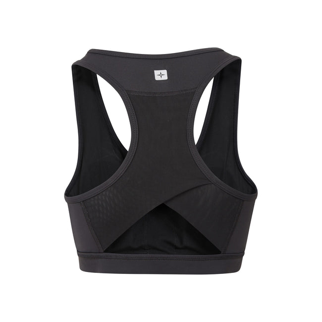 Jet Black - Back - Mountain Warehouse Womens-Ladies Motion Mesh Sports Bra