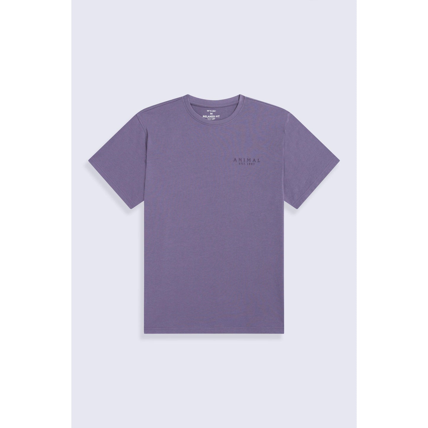 Dark Purple - Front - Animal Mens Chase Organic Summer T-Shirt