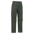 Khaki Green - Lifestyle - Mountain Warehouse Childrens-Kids Zip-Off Active Trousers