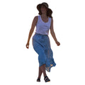 Corn Blue - Front - Mountain Warehouse Womens-Ladies Palermo Tiered Midi Skirt