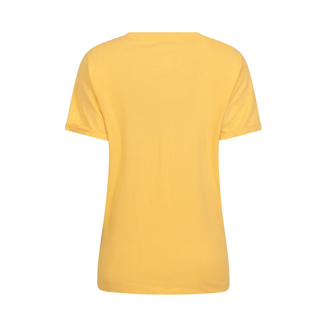 Pale Yellow - Back - Mountain Warehouse Womens-Ladies Dragonfly Organic Loose Fit T-Shirt