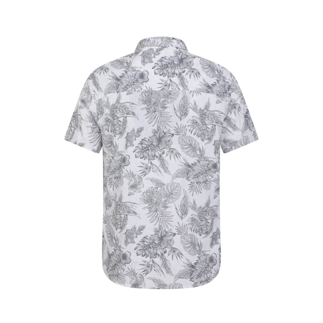White - Back - Mountain Warehouse Mens Tropical Short-Sleeved T-Shirt