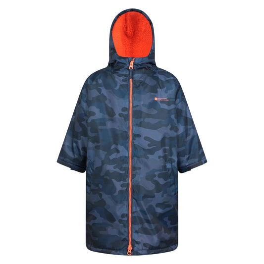 Dark Blue - Front - Mountain Warehouse Childrens-Kids Tidal Changing Robe