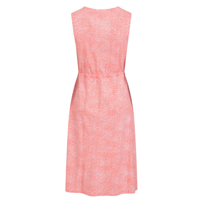 Coral - Back - Mountain Warehouse Womens-Ladies Bahamas Floral Sleeveless Dress