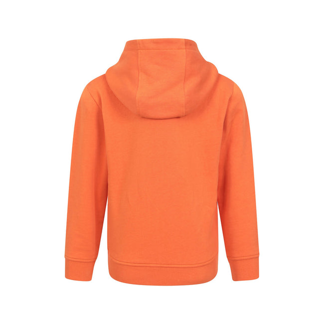 Orange - Back - Mountain Warehouse Childrens-Kids Dinosaurs Organic Glow In The Dark Hoodie