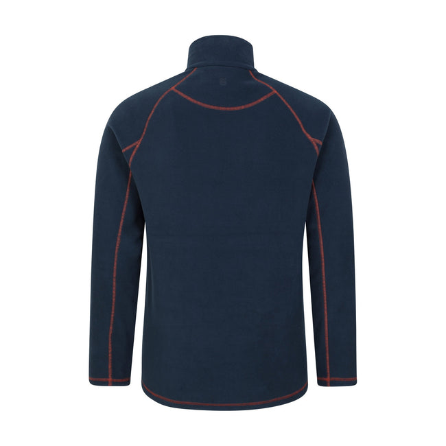 Navy - Back - Mountain Warehouse Mens Ashbourne II Half Zip Fleece Top
