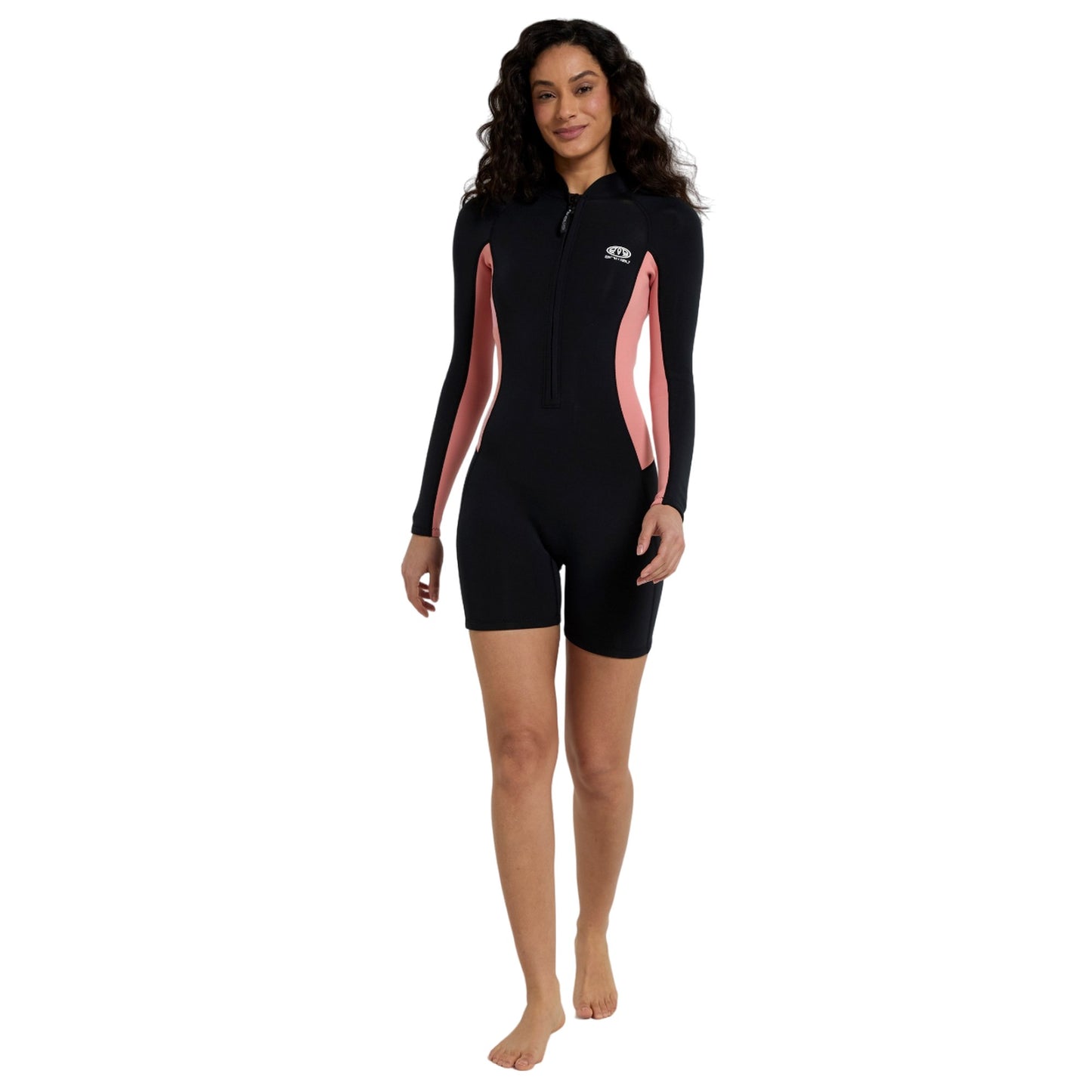 Jet Black - Pack Shot - Mountain Warehouse Womens-Ladies Soleil Short Wetsuit