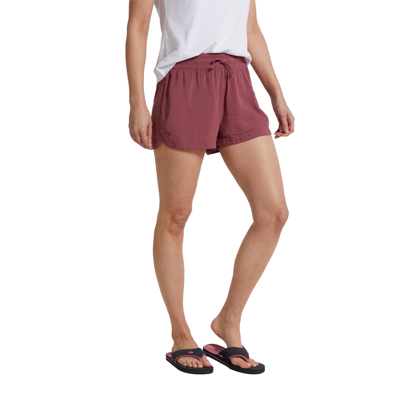 Burgundy - Lifestyle - Animal Womens-Ladies Sand Dune Recycled Shorts