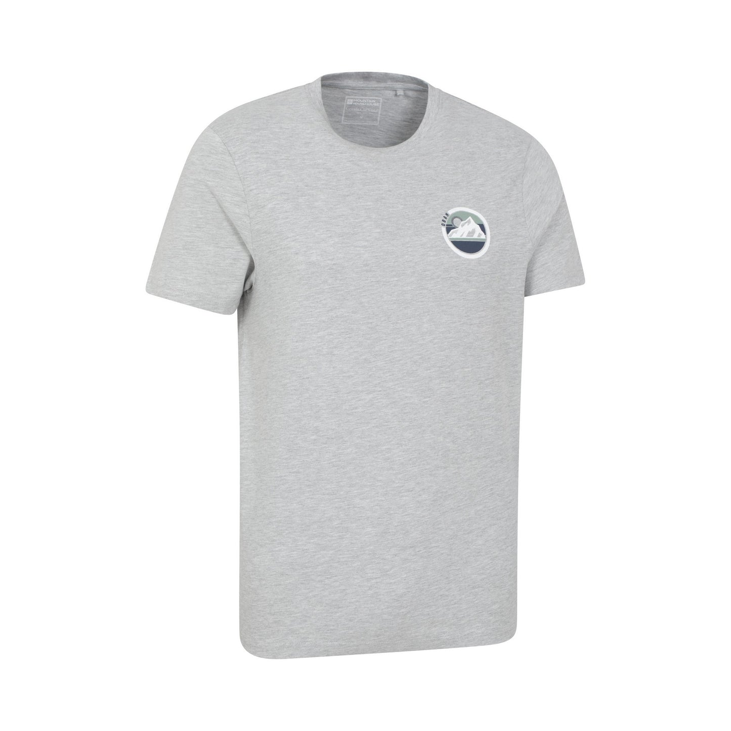 Grey - Lifestyle - Mountain Warehouse Mens Oban Mountain Cotton T-Shirt