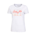 White - Lifestyle - Mountain Warehouse Womens-Ladies Postcard Palm Organic T-Shirt