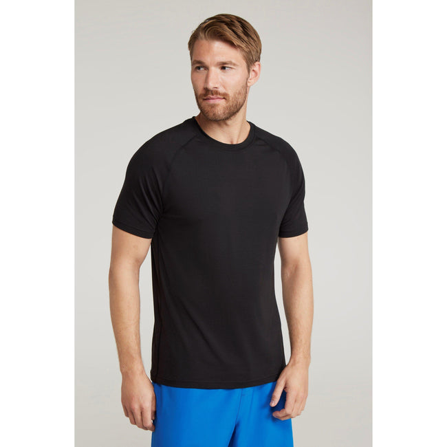 Black - Front - Mountain Warehouse Mens Quick Dry T-Shirt