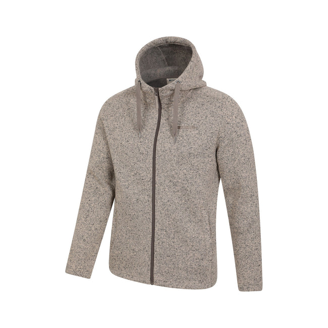 Beige - Lifestyle - Mountain Warehouse Mens Nevis Fleece Full Zip Hoodie