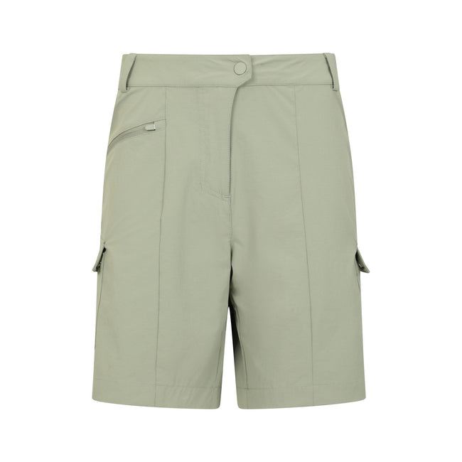 Khaki Green - Front - Mountain Warehouse Womens-Ladies Monte Cargo Shorts