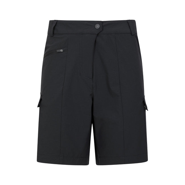 Black - Front - Mountain Warehouse Womens-Ladies Monte Cargo Shorts
