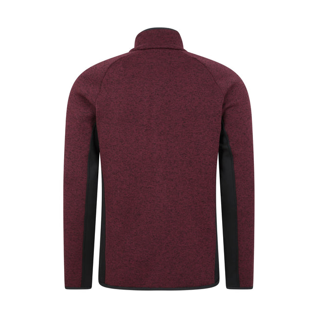Burgundy - Back - Mountain Warehouse Mens Treston Full Zip Fleece Jacket