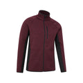 Burgundy - Lifestyle - Mountain Warehouse Mens Treston Full Zip Fleece Jacket
