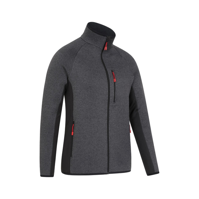 Black - Back - Mountain Warehouse Mens Treston Full Zip Fleece Jacket