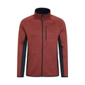 Red - Front - Mountain Warehouse Mens Treston Full Zip Fleece Jacket