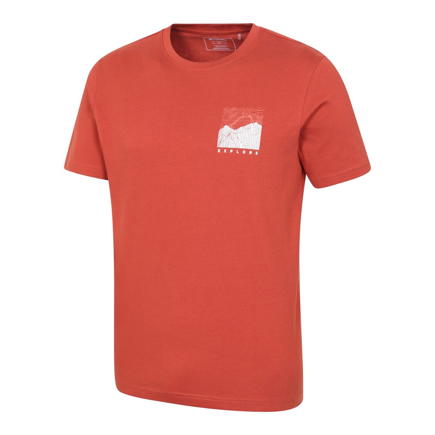 Rust - Lifestyle - Mountain Warehouse Mens Conquer New Heights Organic Cotton T-Shirt