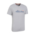 Grey - Lifestyle - Mountain Warehouse Mens Mountain Bike Organic Cotton T-Shirt
