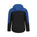 Blue - Back - Mountain Warehouse Mens Elements Windproof Soft Shell Jacket