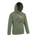 Khaki Green - Lifestyle - Mountain Warehouse Childrens-Kids Mountain Adventures Organic Hoodie